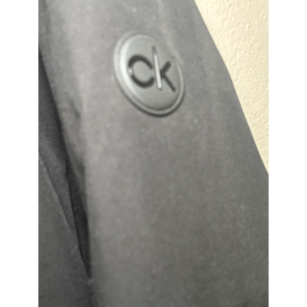 Calvin Klein Mens 2XL Black Hooded Insulated Utility Jacket Faux Shearling Coat - Picture 5 of 13